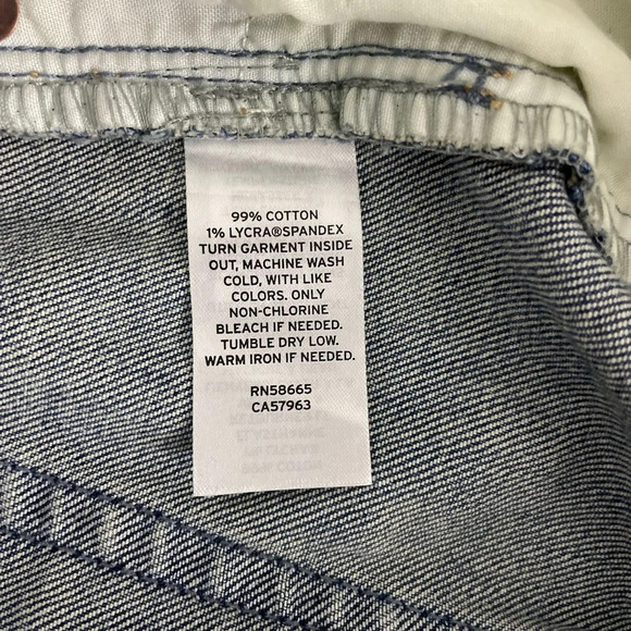 Treasure & Bond Foster Boyfriend High Rise Denim Shorts Blue Size 27 NWT Buttons - Picture 9 of 11